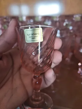 Copas Luminarc Rosas de Cristal 48 pieza