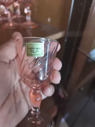 Copas Luminarc Rosas de Cristal 48 pieza