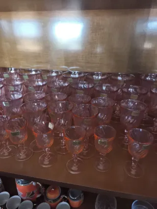 Copas Luminarc Rosas de Cristal 48 pieza