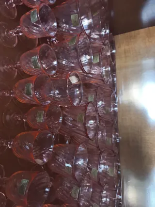 Copas Luminarc Rosas de Cristal 48 pieza