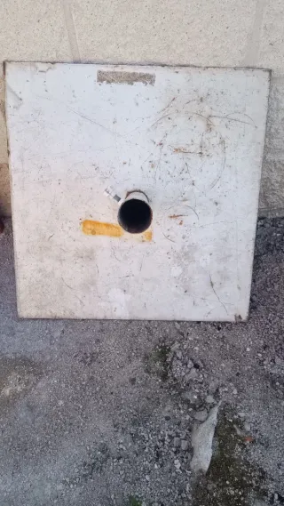 Soporte base sombrilla metal grande