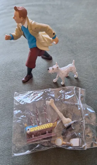 Figuras Tintín y Milú