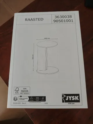 Mesa auxiliar de madera