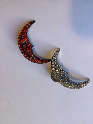 Set spille vintage luna strass