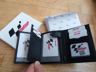 Billetera MotoGP Negra y Blanca