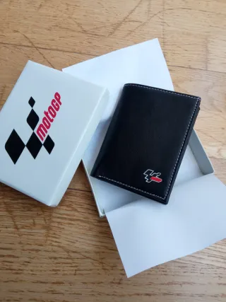Billetera MotoGP Negra y Blanca