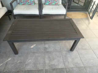 Conjunto de jardín Aluminio, color marron