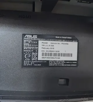 Monitor Curvo ASUS rog 32 144hz