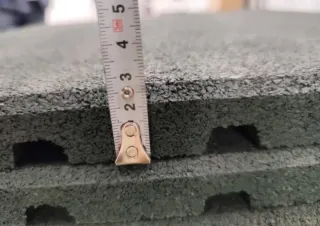 Losetas de caucho 50x50cm, grosor 2cm