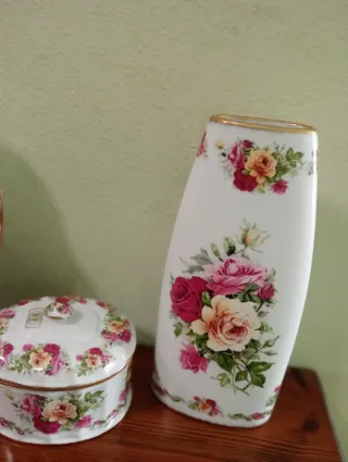 Juego Porcelana Decorativa Floral