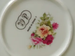 Juego Porcelana Decorativa Floral