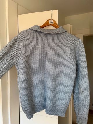 Jersey P azul/gris cuello polo