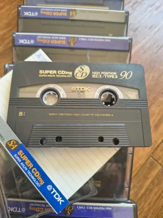 lotto 10 musicassette TDK Super... D o Cding Cromo