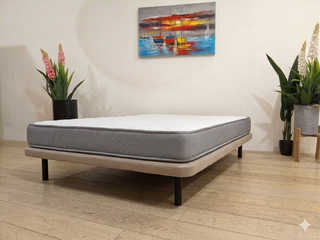 Somier Base Tapizada + Colchón Baviera 18cm (Nuevo)