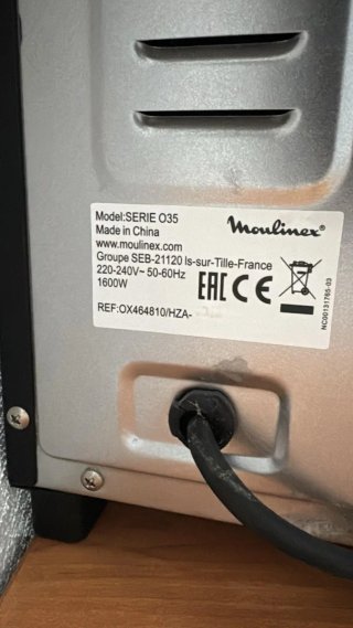 Horno de sobremesa Moulinex