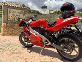 Cagiva Mito evo Roja y Blanca