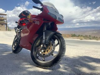 Cagiva Mito evo Roja y Blanca