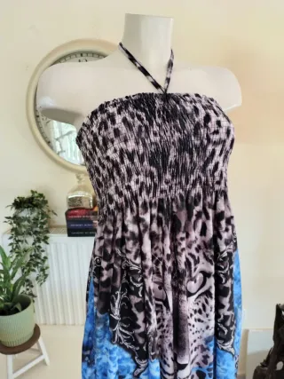 Vestido Verano Estampado Leopardo Ibiza