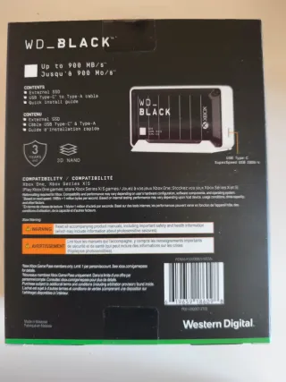 Disco Duro Externo WD_BLACK D30 2TB Xbox