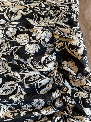 Vestido Zara Talla S Fruncido Estampado