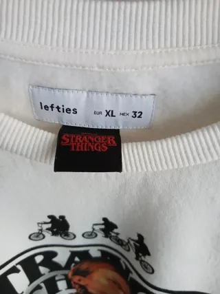 Sudadera Stranger Things Blanca Talla XL