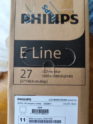 Monitor Philips 27 pulgadas. Con precinto fábrica.