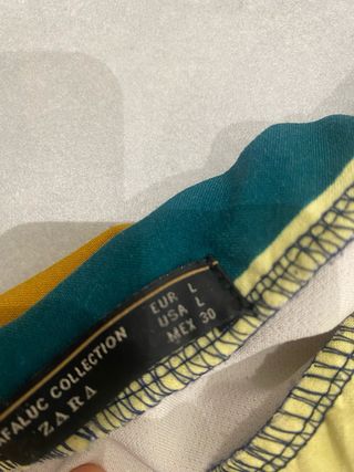 Top Zara Hombros Descubiertos Rayas