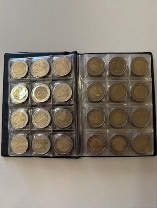 Collezione 72 Monete 2 Euro Diverse