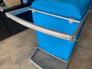 Cuna de viaje portátil azul