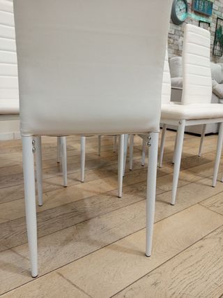 Pack de 6 Sillas- Polipiel y Metal