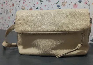Bolso Adolfo Dominguez Beige Piel