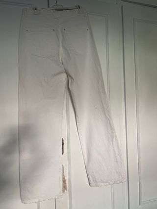 Pantalón vaquero Zara blanco