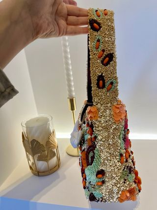 Bolso Zara abalorios multicolor