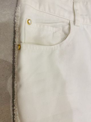 Pantalón Carolina Herrera blanco pata ancha
