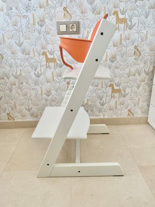 Silla Stokke y Babyset Naranja