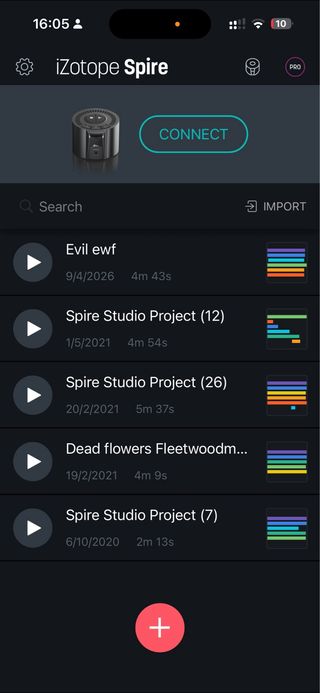 Spire iZotope estudio movíl para grabar