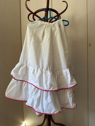 Vestido Gitana Flamenca Fucsia Volantes