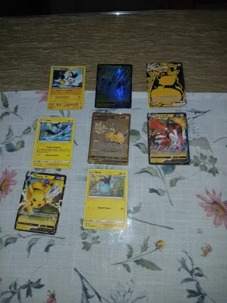 Lote Cartas Pokémon: Pikachu, Emolga, Luxio, Shinx