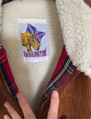 Chaqueta Harrington Marrón Pana