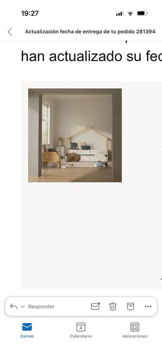 Cama nido estilo casa madera 90x190