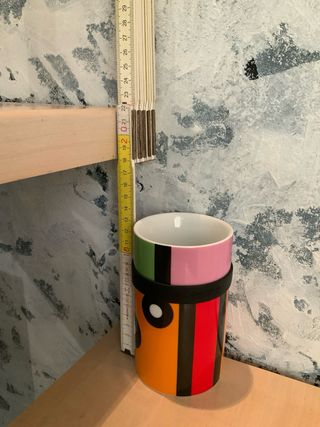 PO: DESIGN Tazza Block Ceramica Multicolore