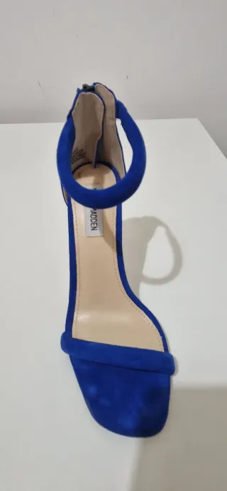Sandali Steve Madden Blu Tacco Alto