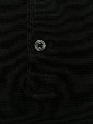 Polo Lacoste Negro Manga Larga Talla S