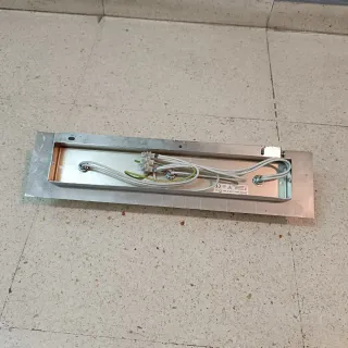 Aplique 3 luces techo cristal metal