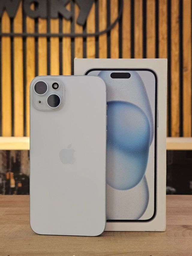 IPHONE 15 PLUS 128GB AZUL 100% BAT - 52 CICLOS