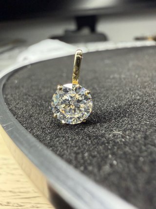 Colgante Diamante 1.08ct D/VS1 Oro 14k