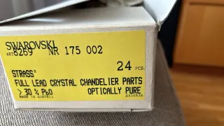 Lágrimas de cristal para lámparas