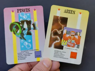 Colección Cartas Signos Zodiaco Años 90. NUEVAS.