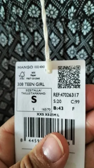 Falda Mango Verano Estampada