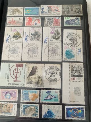 Colección sellos franceses